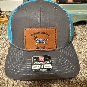 Richardson 112 Trucker Hat - Australian Cattle Dog Mom - Gray & Teal